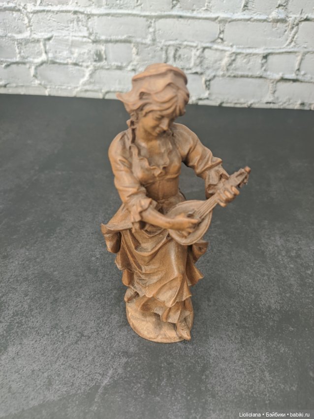 Деревянная статуэтка Девушка с мандолиной от Josef Albl (фото 8)