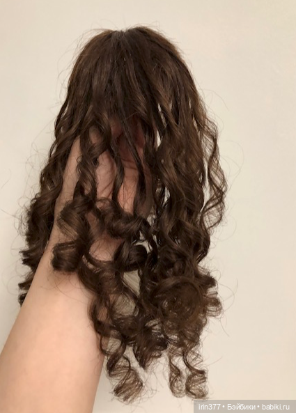 Парик для антикварной куклы, натуральные волосы (фото 2)