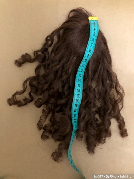 Парик для антикварной куклы, натуральные волосы (фото 8)