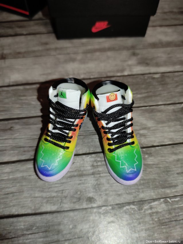 Кроссовки Nike в коробках для экшенов, БЖД, phicen, Integrity, action figures 1/6 (фото 2)