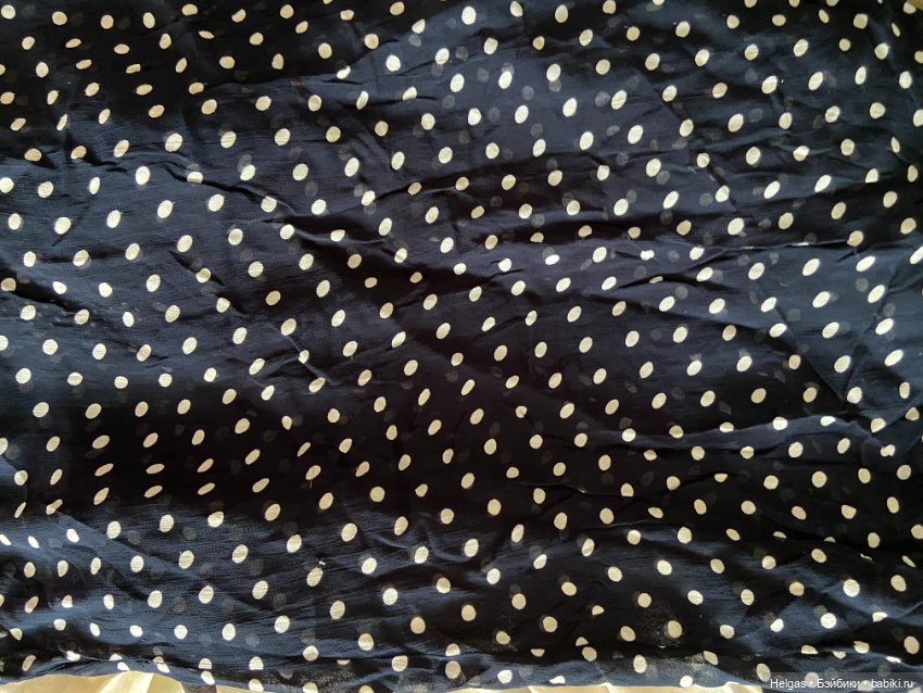 Набор из винтажного крепдешина для пошива куклам (фото 3)