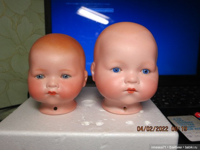 Антикварная пупсовая голова.+руки (фото 7)