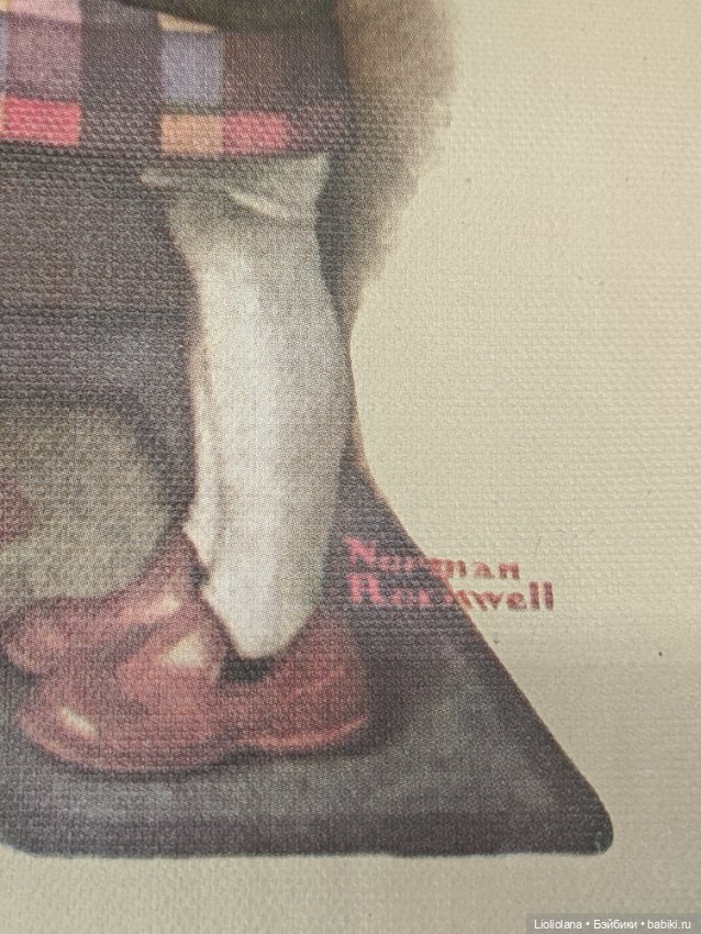 Винтажный принт Доктор и кукла. Norman Rockwell (фото 4)