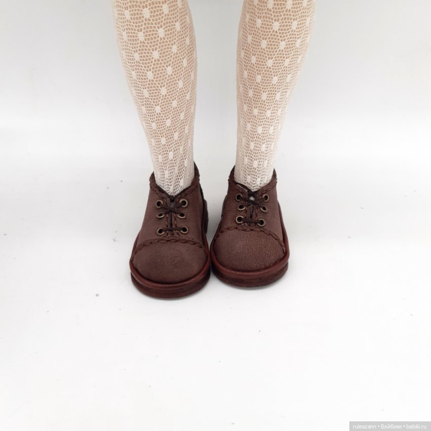 Онлайн МК - Обувь в стиле Оксфорд для любых кукол и игрушек