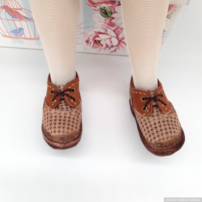 Онлайн МК - Обувь в стиле Оксфорд для любых кукол и игрушек
