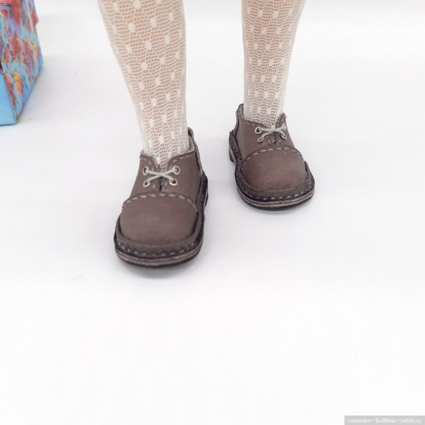 Онлайн МК - Обувь в стиле Оксфорд для любых кукол и игрушек
