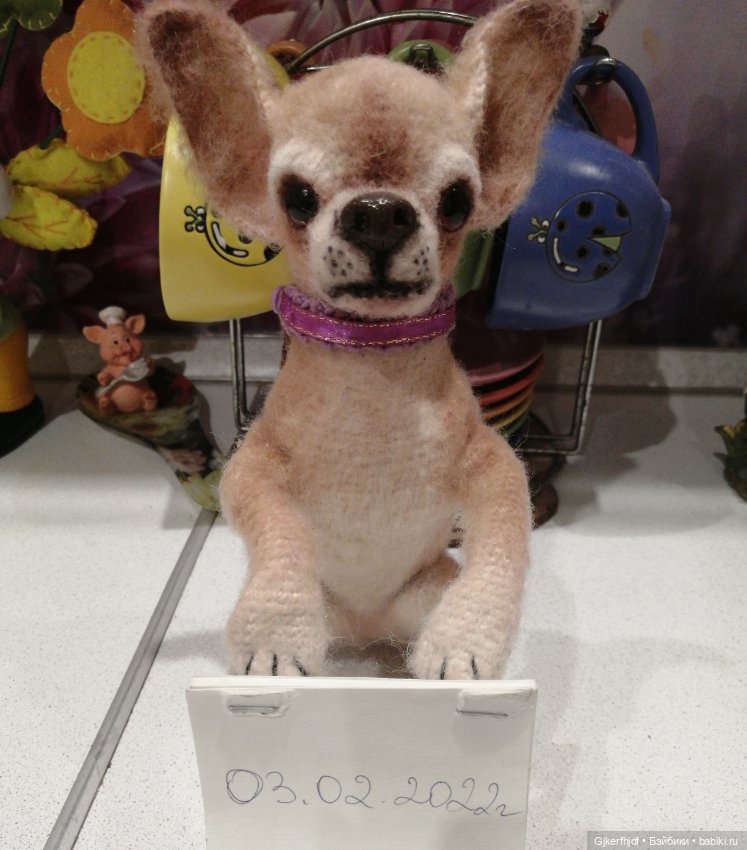 Чихуахуа щеночек — Авторские игрушки (фото 6)