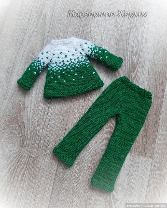 Разноцветные вязаные комплекты для Паолочек (фото 3)