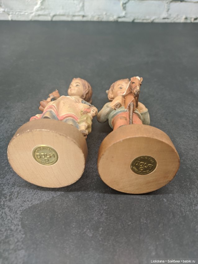 Пара деревянных статуэток от Dolfi. 11 см (фото 7)