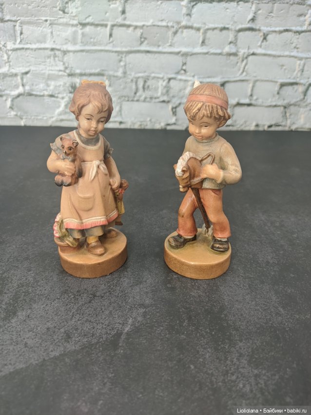 Пара деревянных статуэток от Dolfi. 11 см (фото 4)