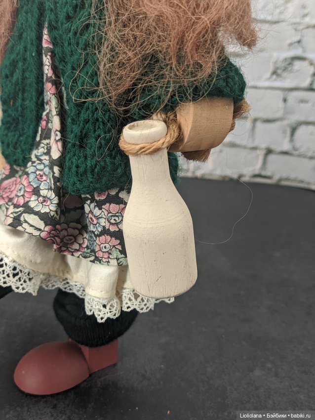 Деревянная кукла от lizzie High. Кэсси Йокум, любительница кошек (фото 5)