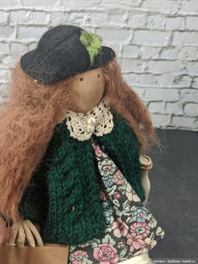 Деревянная кукла от lizzie High. Кэсси Йокум, любительница кошек (фото 10)