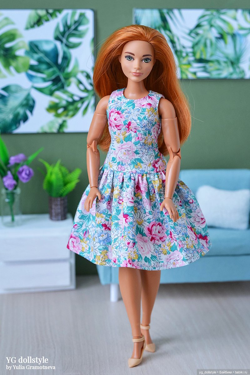 Ярусное платье для куклы