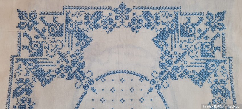 Красивая винтажная скатерть с вышивкой, Германия, 148×125см