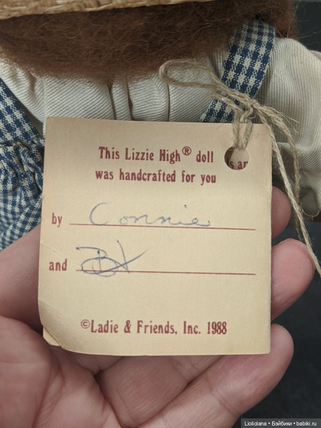 Деревянная кукла от lizzie High. Бетси Валлентайн. 1988 год (фото 7)
