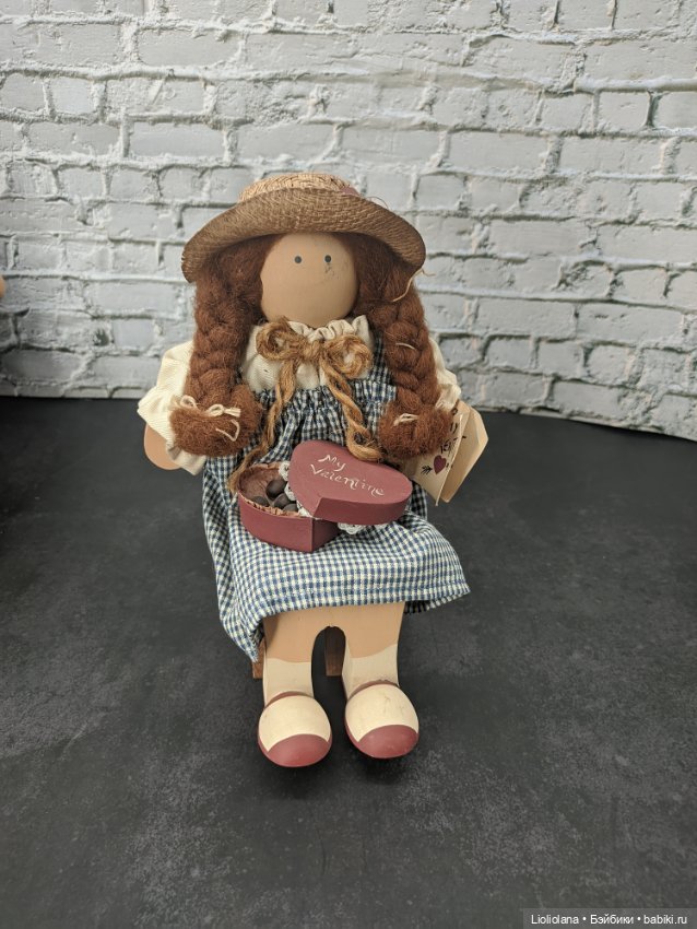 Деревянная кукла от lizzie High. Бетси Валлентайн. 1988 год (фото 2)