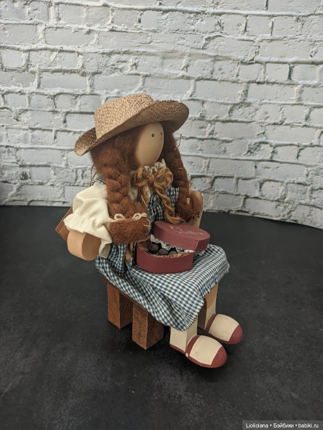 Деревянная кукла от lizzie High. Бетси Валлентайн. 1988 год (фото 5)