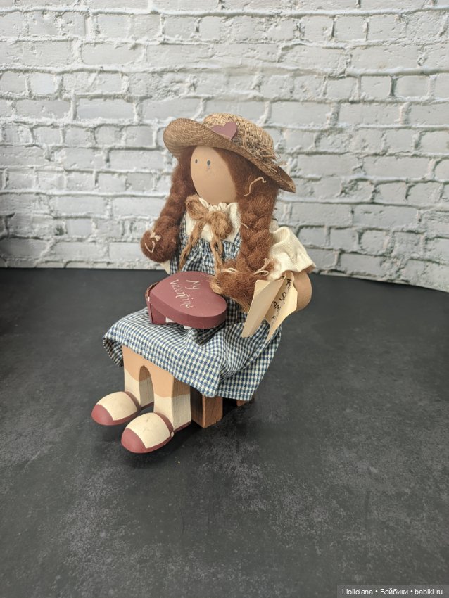 Деревянная кукла от lizzie High. Бетси Валлентайн. 1988 год (фото 4)