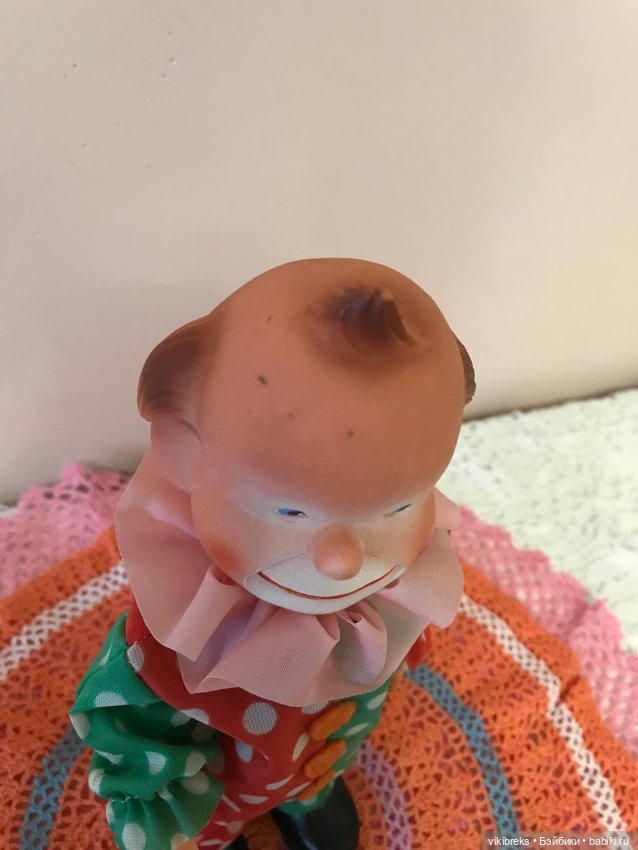 Кукла механическая "Клоун" гдр винтаж (фото 5)