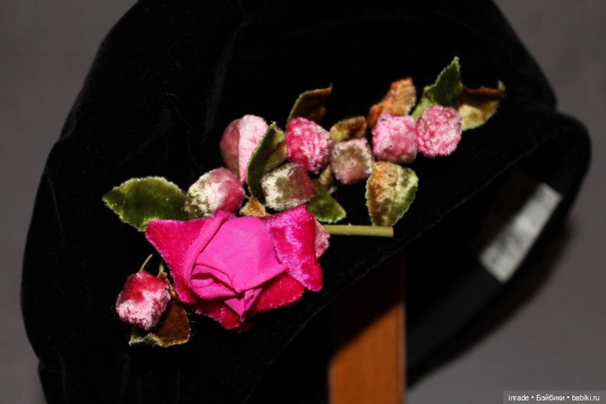 Шикарная бархатная шляпка Florence Rambeau