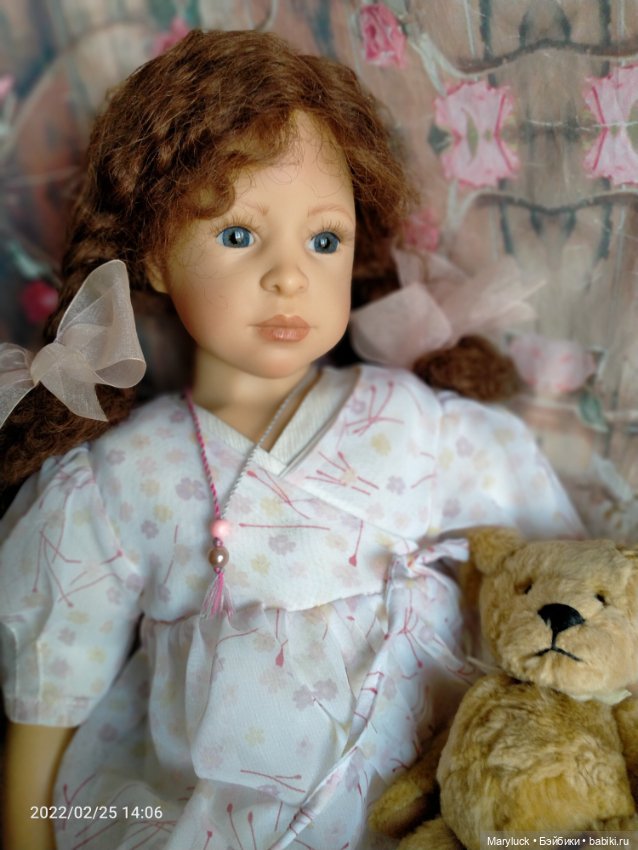 Нежная малышка Аннабель со своим мишкой от Heidi Plusczok (фото 9)