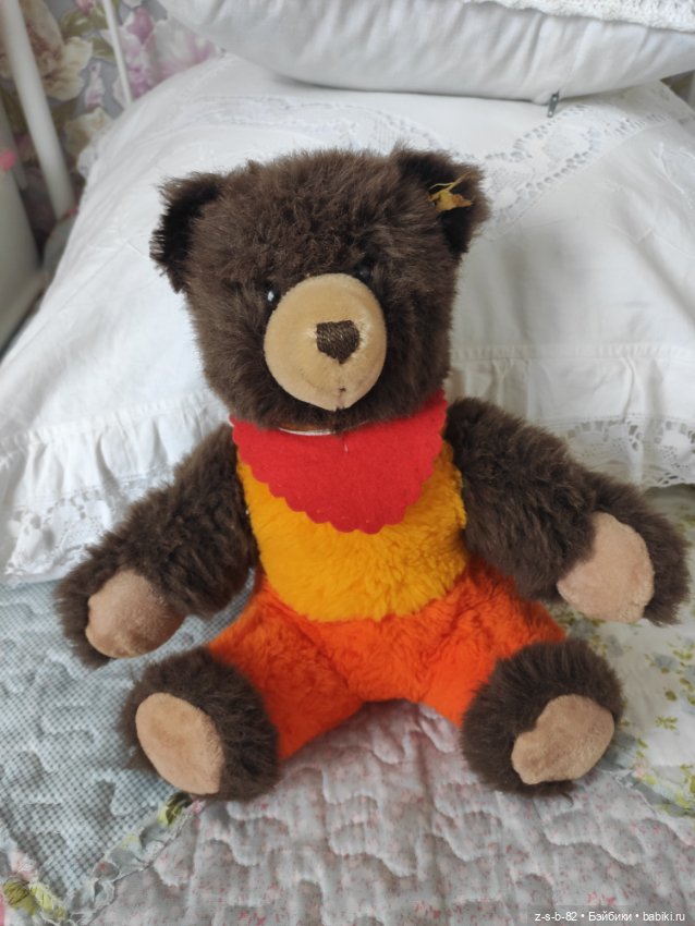 Винтажный мишка мохер Штайф