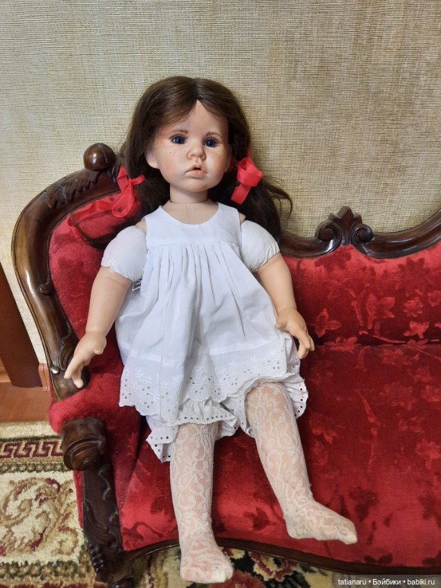 Фарфоровая каркасная кукла