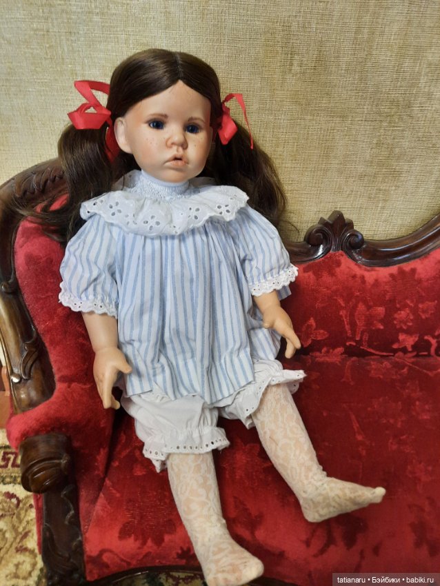 Фарфоровая каркасная кукла (фото 5)