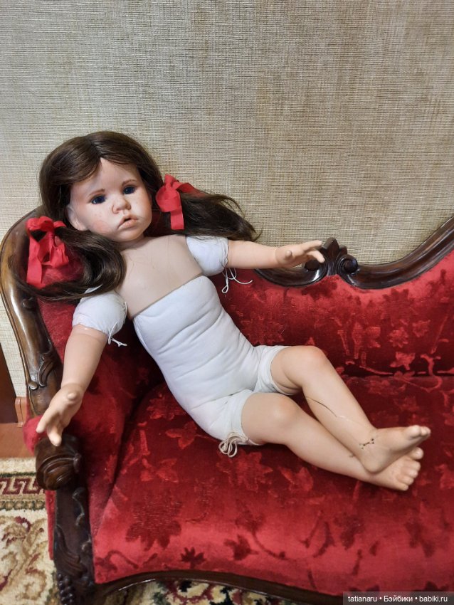 Фарфоровая каркасная кукла (фото 6)