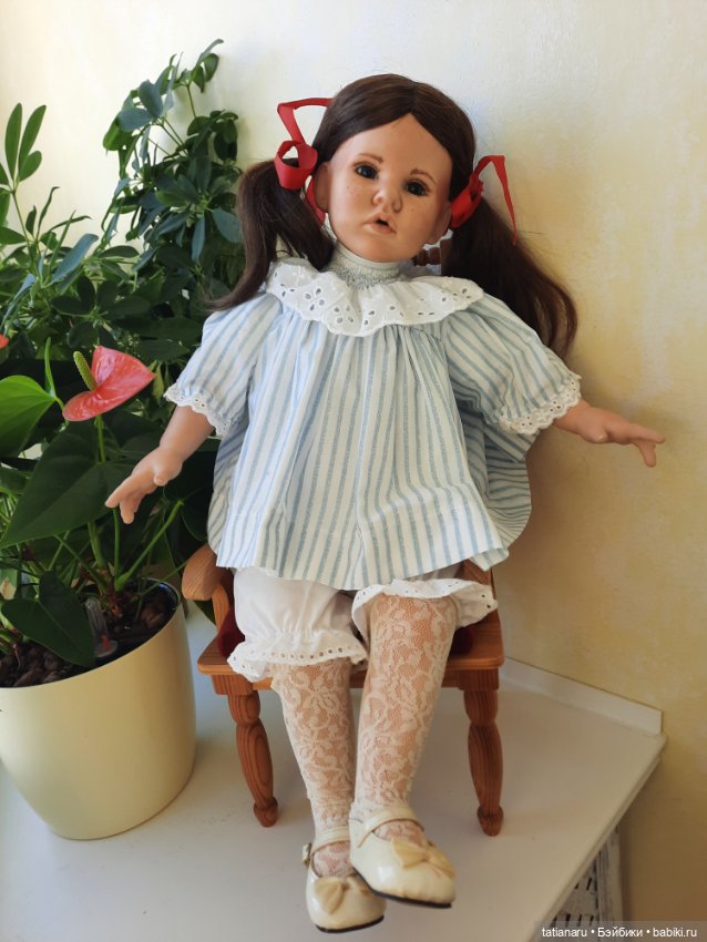 Фарфоровая каркасная кукла (фото 4)