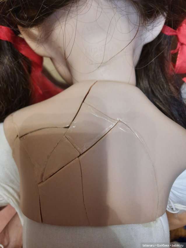 Фарфоровая каркасная кукла (фото 10)