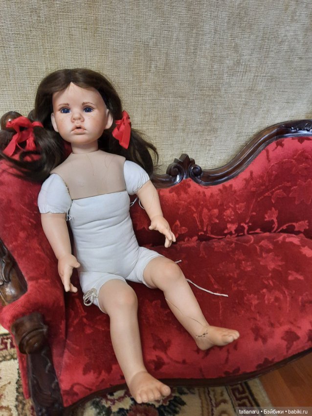 Фарфоровая каркасная кукла (фото 7)