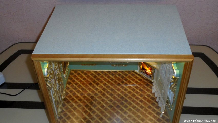 Гостинная с освещением для масштаба 1:12 (фото 9)