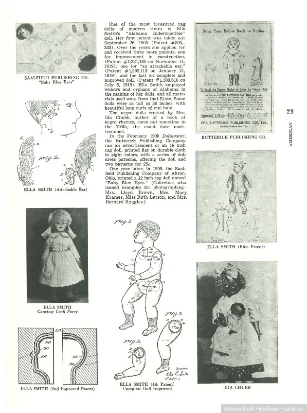 Книга об антикварных куклах в цифровом формате Complete Book Of Dolls by Albert Christian Revi