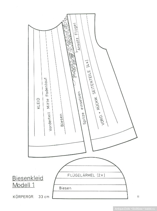 Выкройки кукольной одежды Puppenmode. Ideen und Materialien für alte und neue Puppen автора Gerda Sc (фото 2)