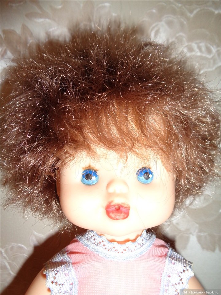 Кукла СССР , тело пластик остальное резина , очень реалистичная фигурка маленькой девочки (фото 3)