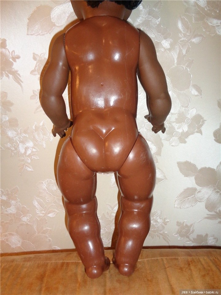 Кукла ГДР -негритосик в одежде ручной работы (фото 8)