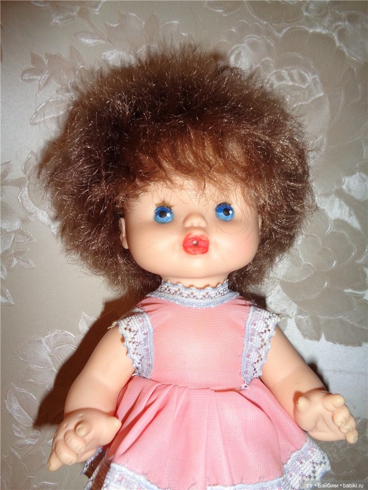 Кукла СССР , тело пластик остальное резина , очень реалистичная фигурка маленькой девочки (фото 4)