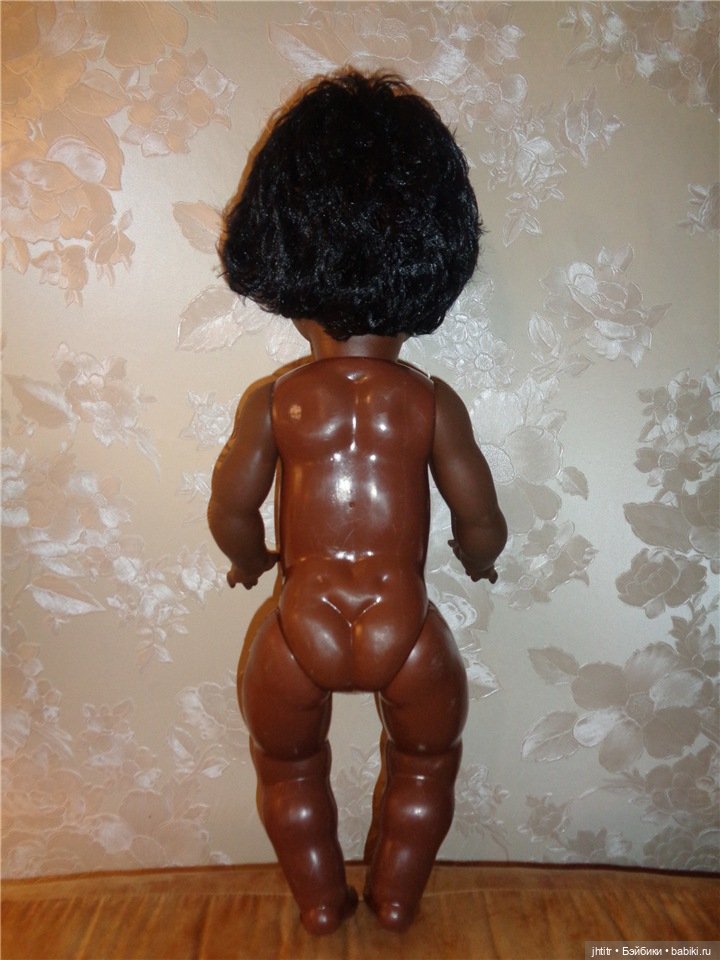 Кукла ГДР -негритосик в одежде ручной работы (фото 3)