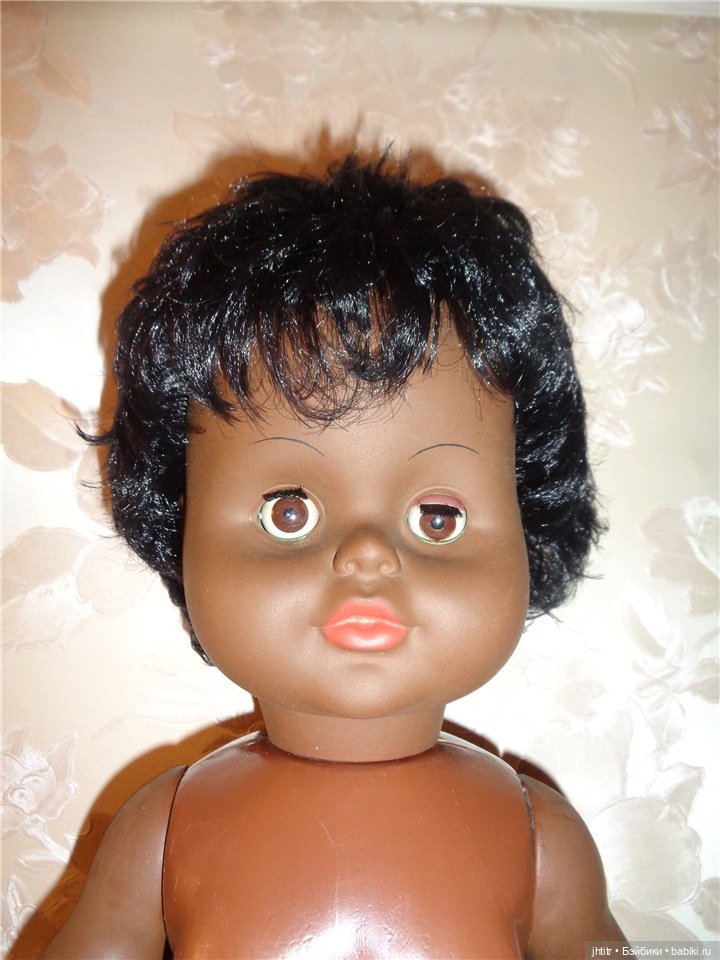 Кукла ГДР -негритосик в одежде ручной работы (фото 7)