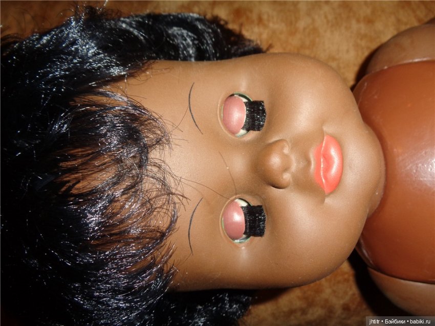 Кукла ГДР -негритосик в одежде ручной работы (фото 6)