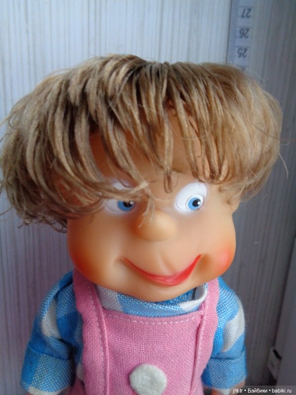 Кукла ГДР заводной клоун , родная одежда (фото 4)