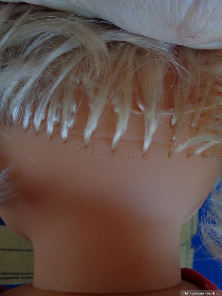 Кукла ГДР Бигги , есть клеймо под волосами , полностью резиновая девочка (фото 6)