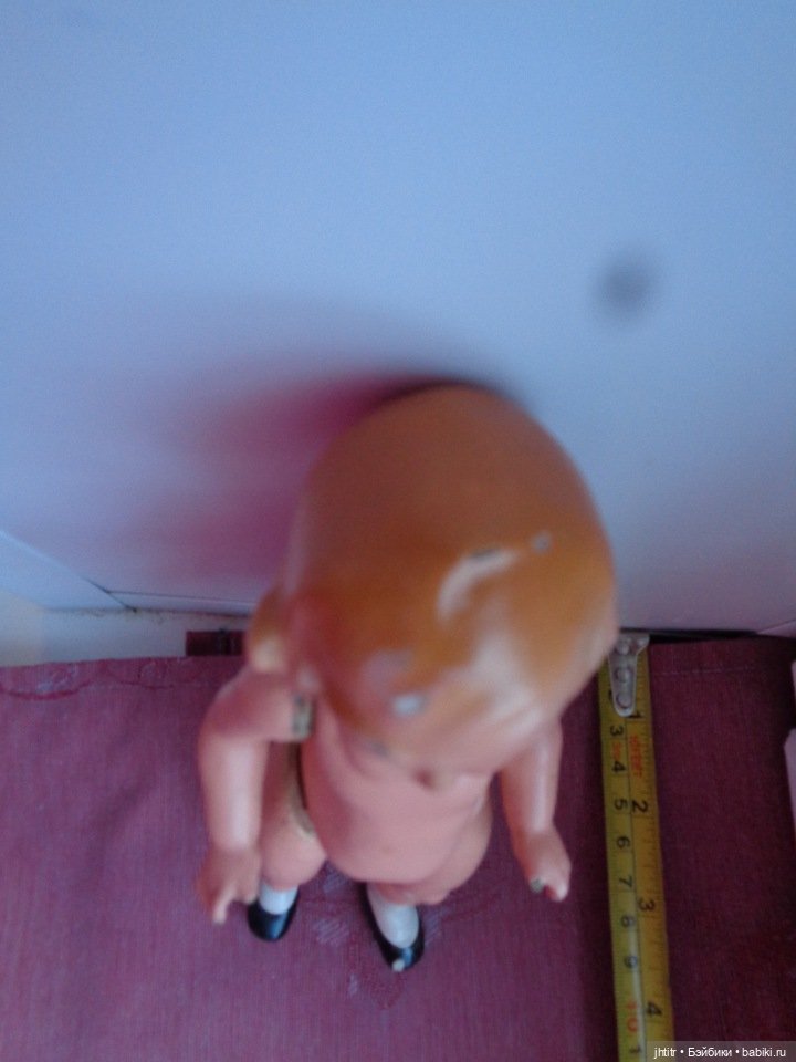 Старенькая куколка из композита , клейма нет