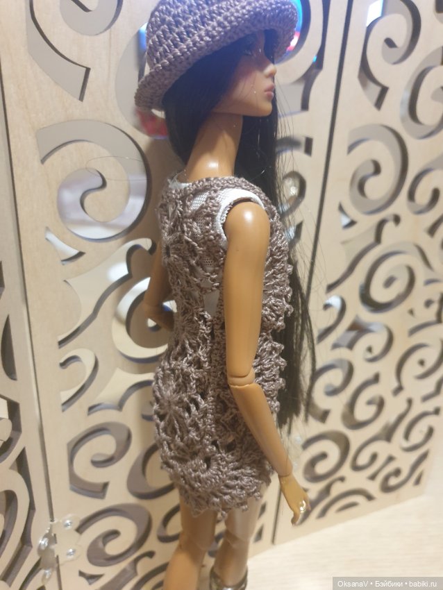 Вязаный комплект для куклы (фото 3)