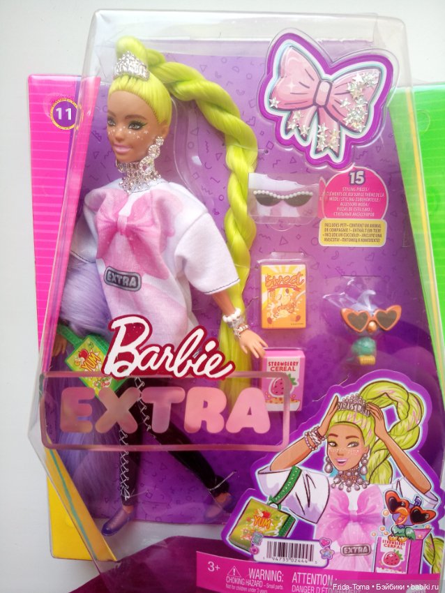 Barbie extra №11 Барби экстра №11 ( #1) зеленые волосы неон Оливия