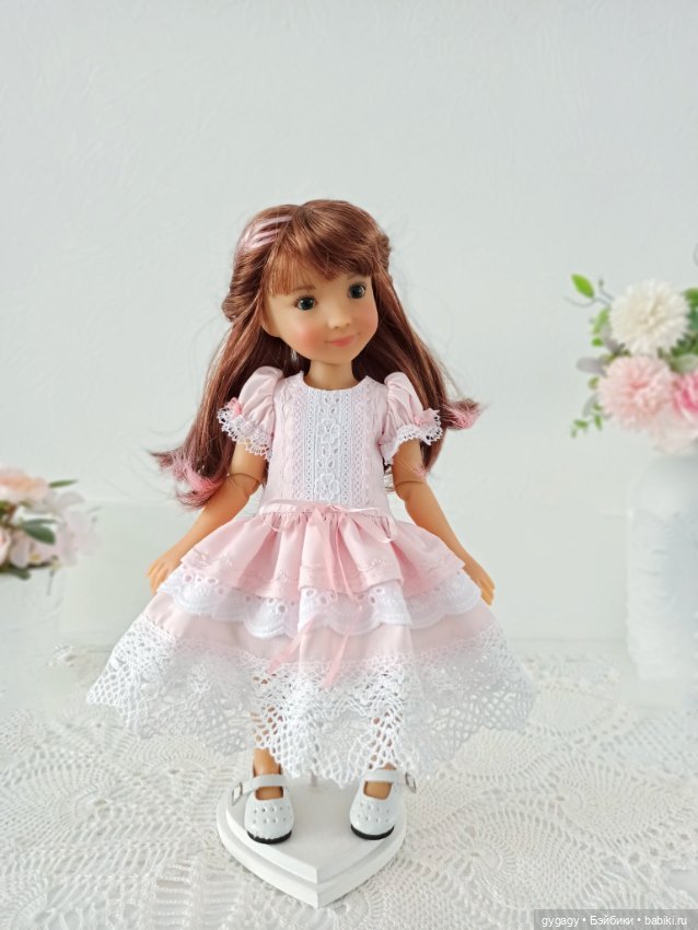 Мастер класс по пошиву нарядного платья для кукол Ruby Red Siblies (фото 9)