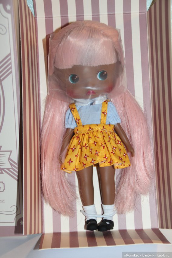 Продам тановую малышку с розовыми волосами BibooDoll (фото 2)