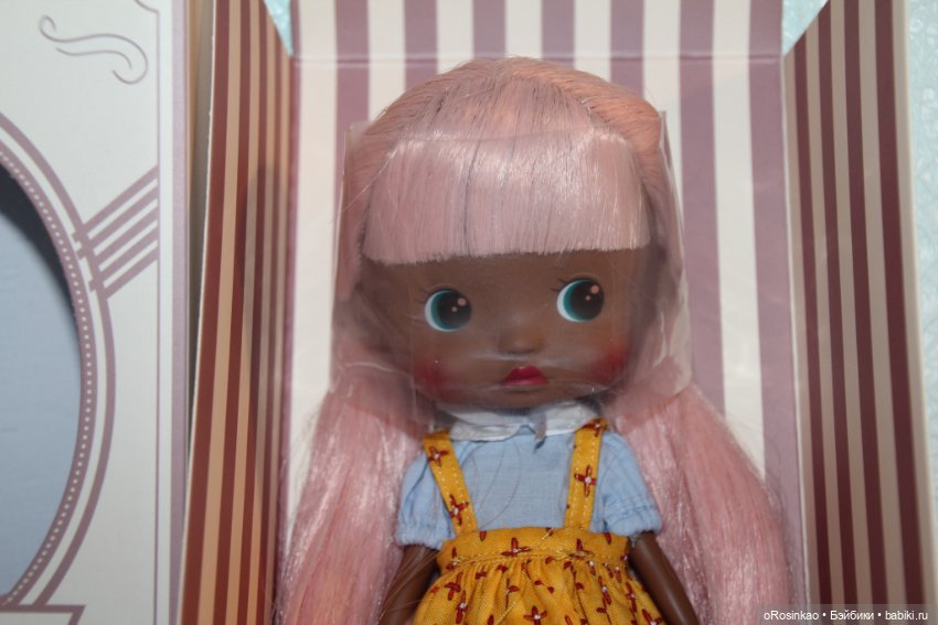 Продам тановую малышку с розовыми волосами BibooDoll (фото 3)