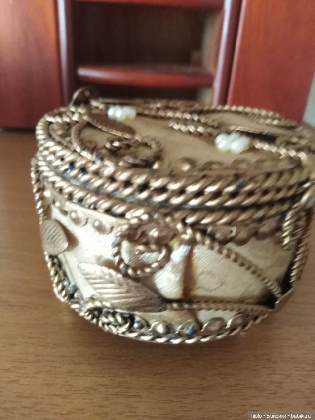 Винтажная шкатулочка для кукольных нужностей винтажным деткам (фото 2)